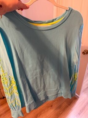 Lilly Pulitzer Light Blue Top with matching shorts set